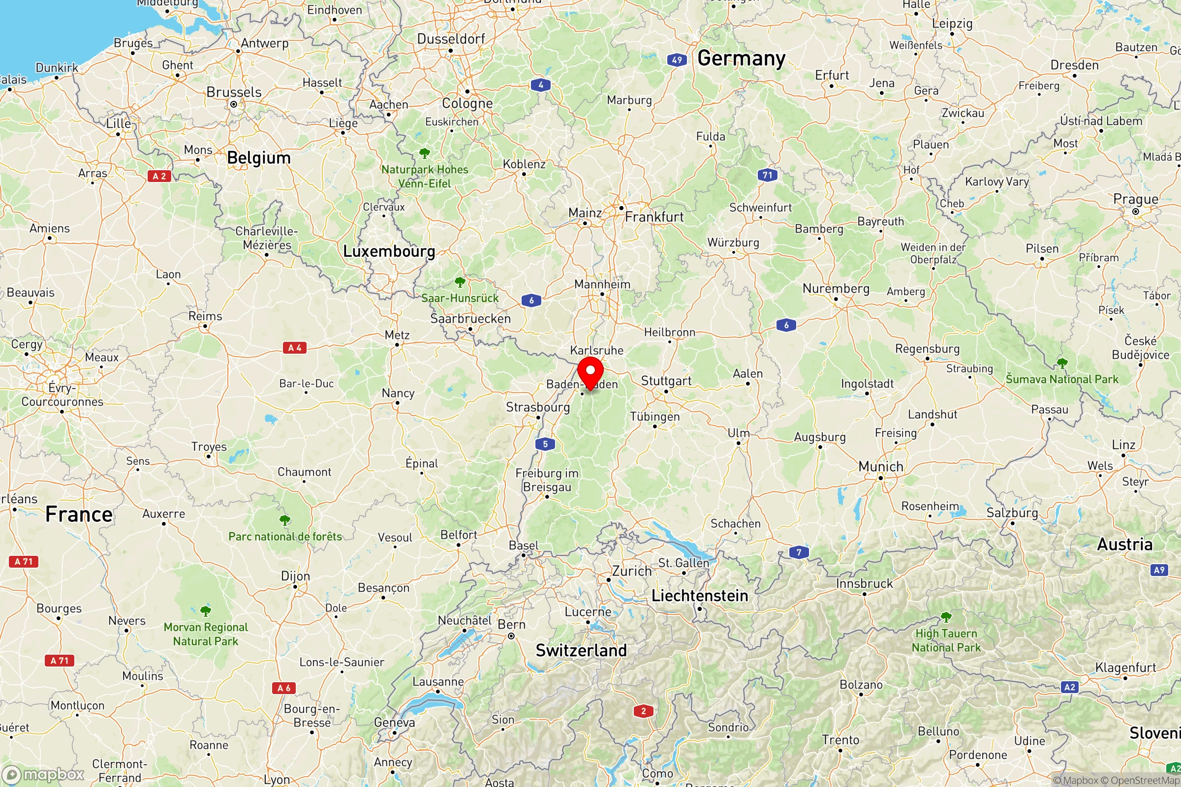 Property Location Map - Casimir-Katz-Straße, Gernsbach