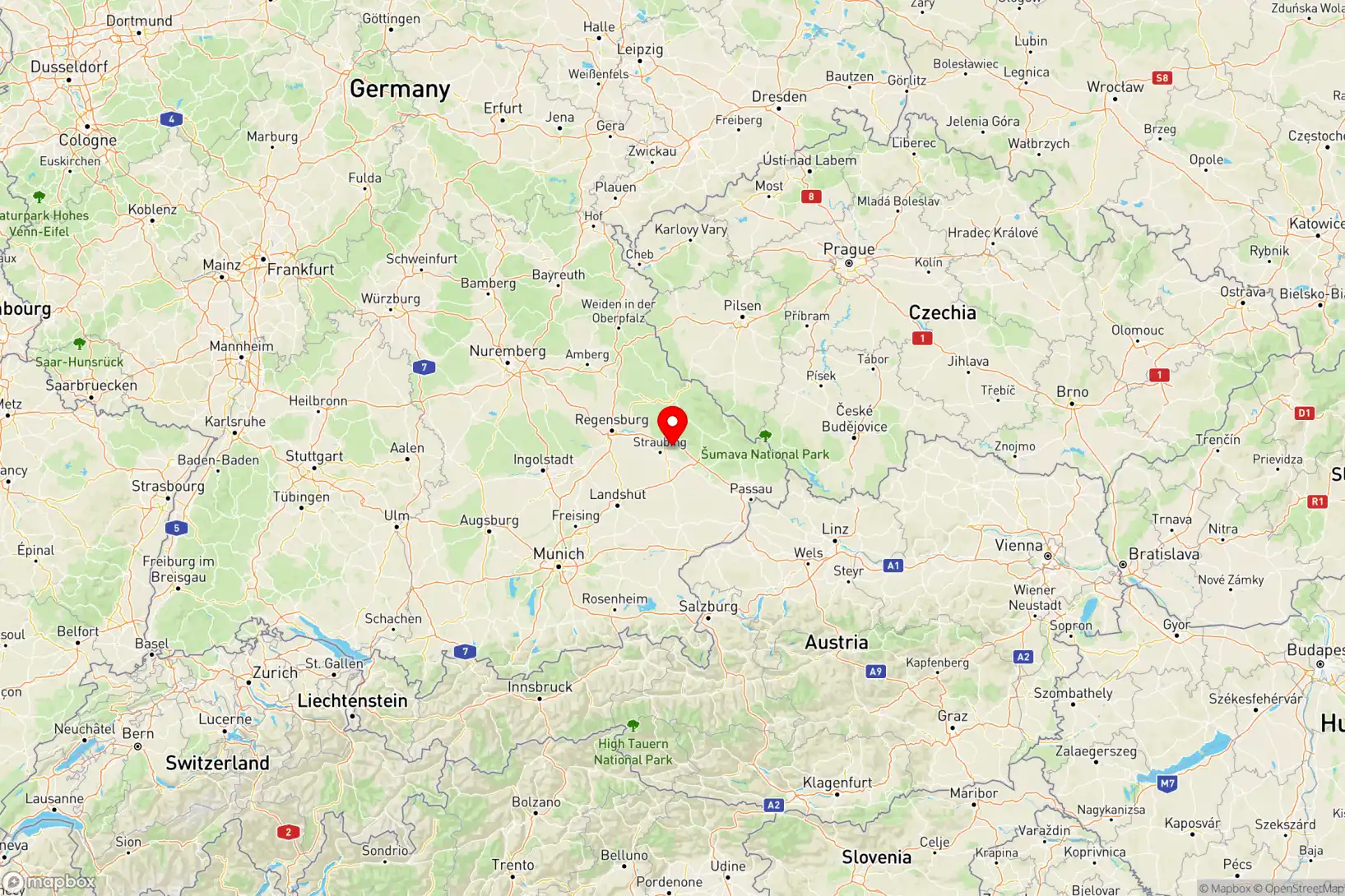 Property Location Map - Bayerwaldstraße, Niederbayern