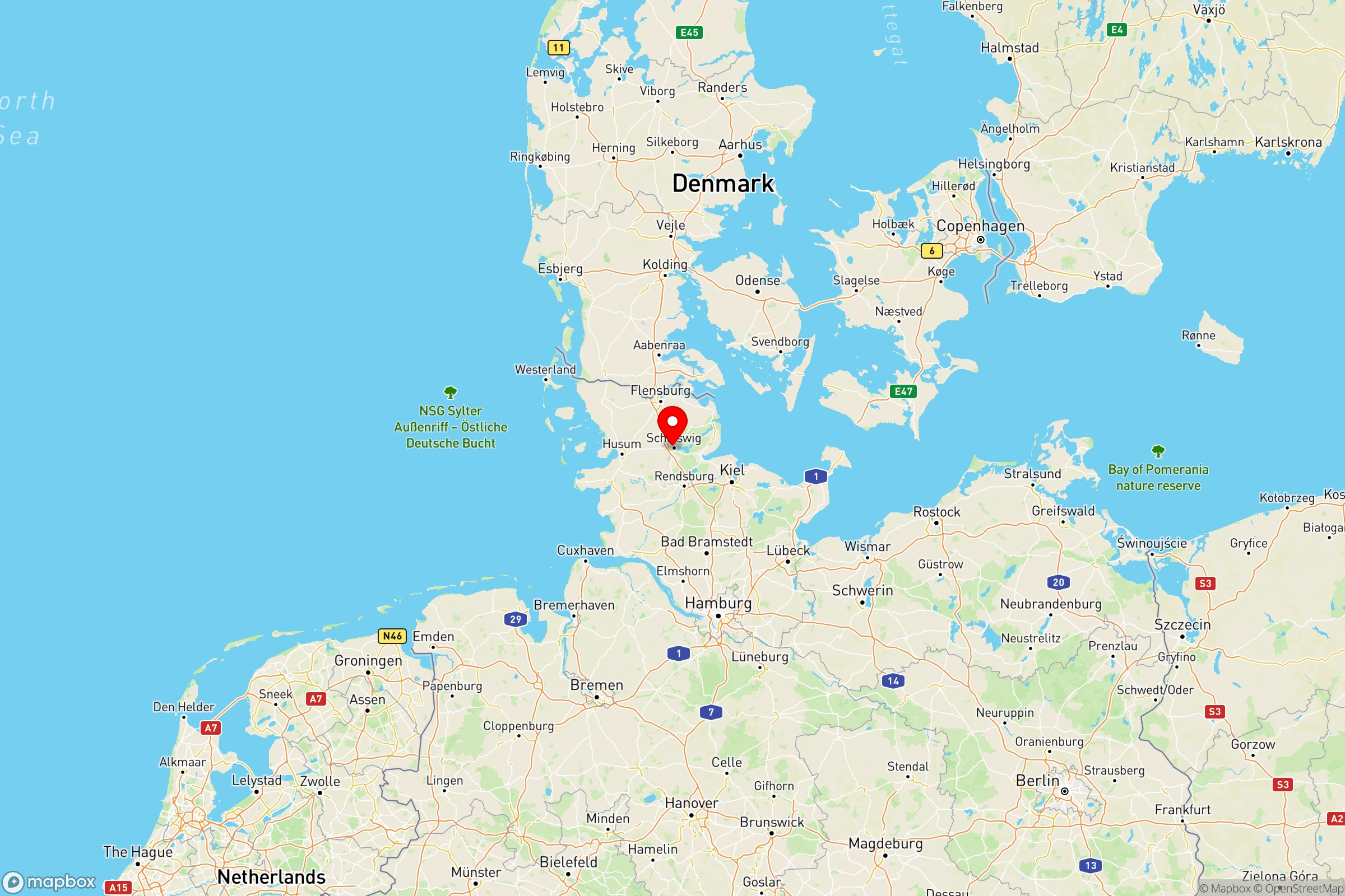 Property Location Map - Friedrich-Ebert-Straße, Schleswig