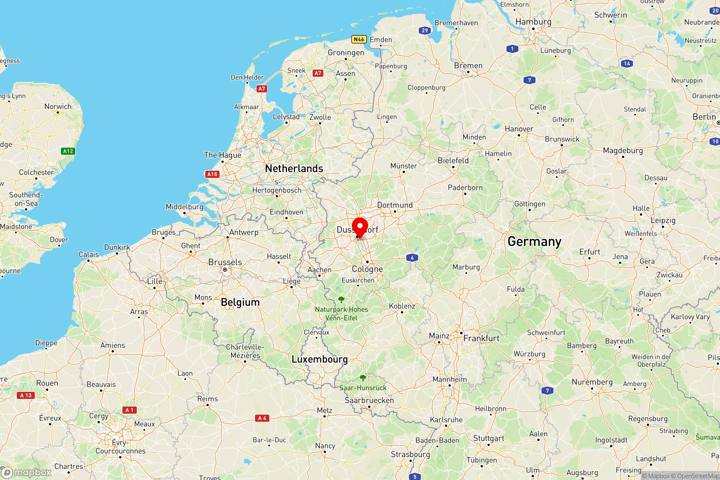 Property Location Map - Schlebuscher Straße, Düsseldorf